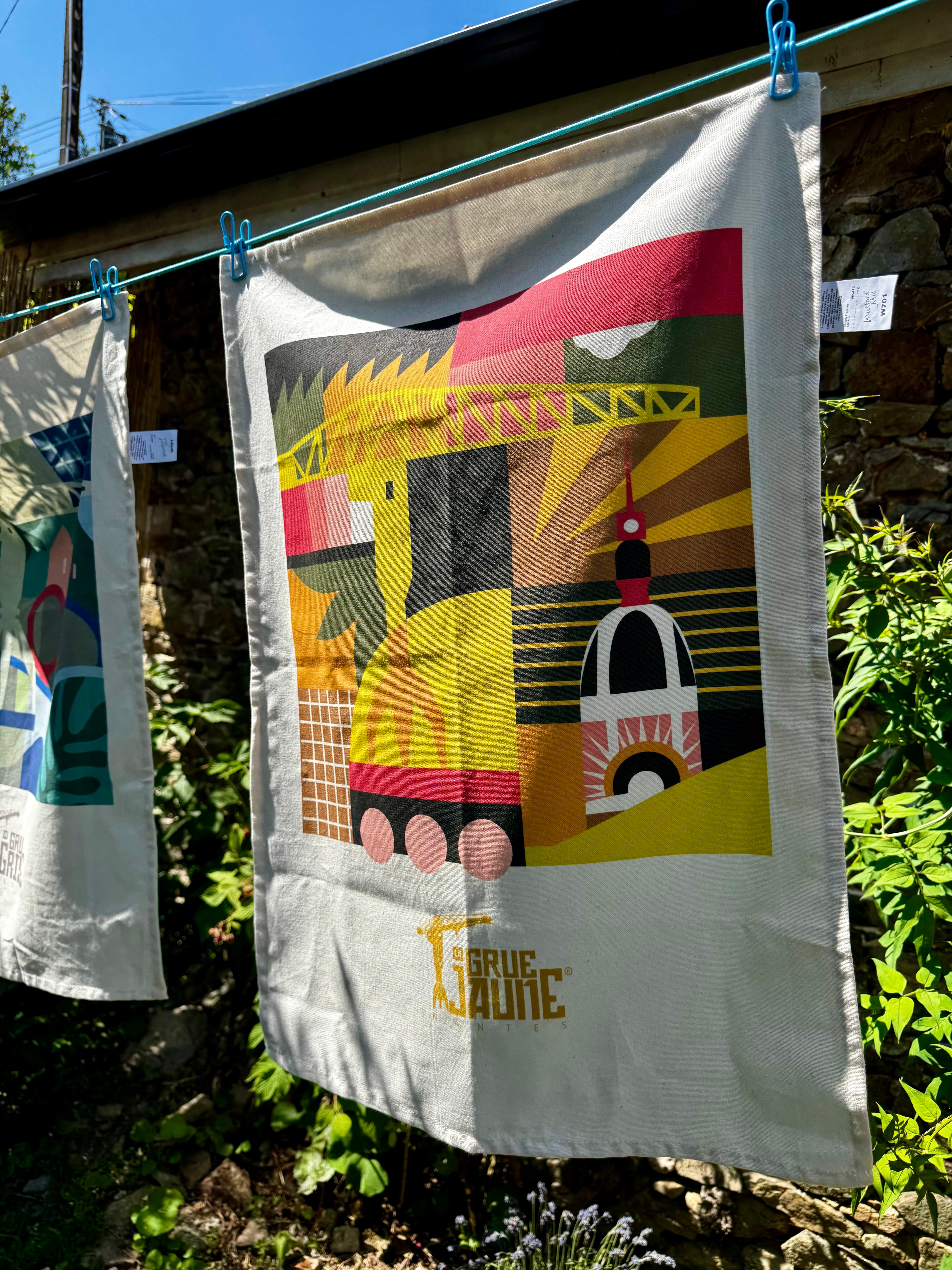 Torchon Pop La Grue Jaune - Nantes