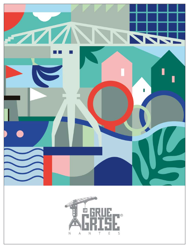 Torchon Pop La Grue Grise - Nantes