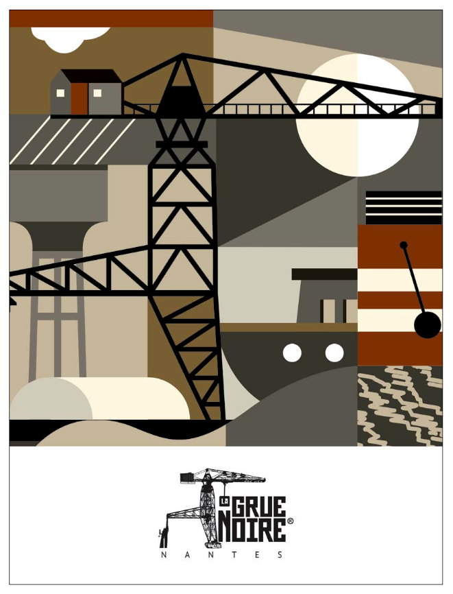 Torchon Pop La Grue Noire - Nantes