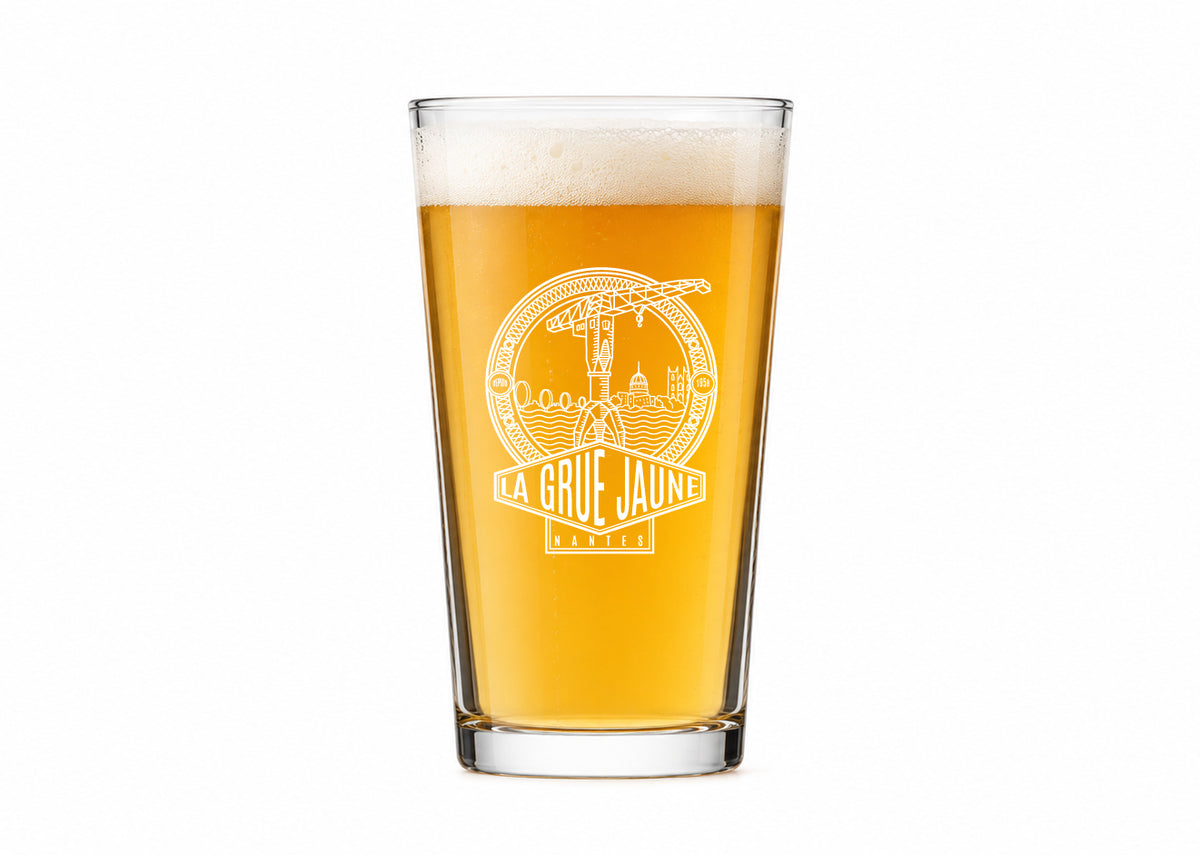 Lex six verres à bière ou soft 42 cl - La Grue Jaune Nantes