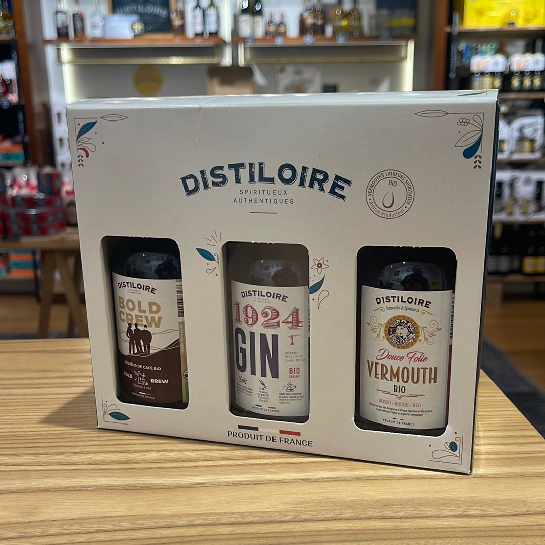 Coffret cocktail 3x20 cl gin, liqueur de café et vermouth