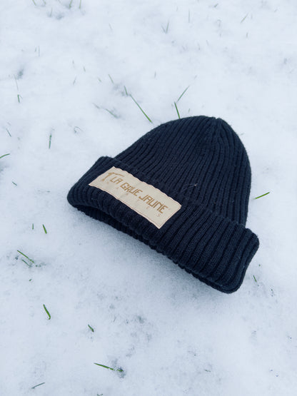 Le bonnet tricoté de La Grue Jaune Nantes