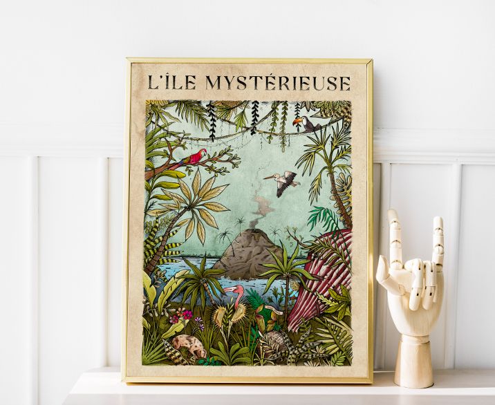 L'île mystérieuse - Illustration de Geoffrey Berniolle