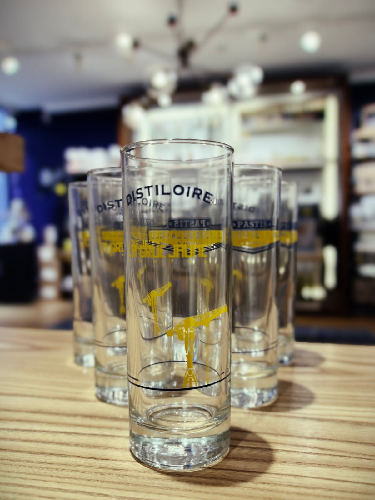 6 verres à pastis Le Jaune de la Grue - Distiloire