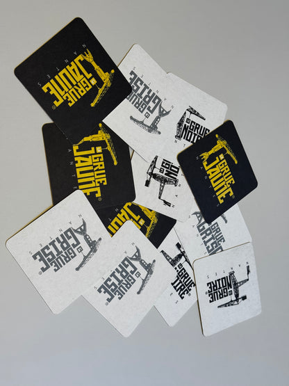 Les 12 sous-bock des grues de Nantes