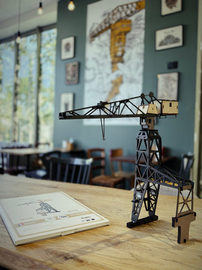 Les trois grues classées de Nantes en maquette