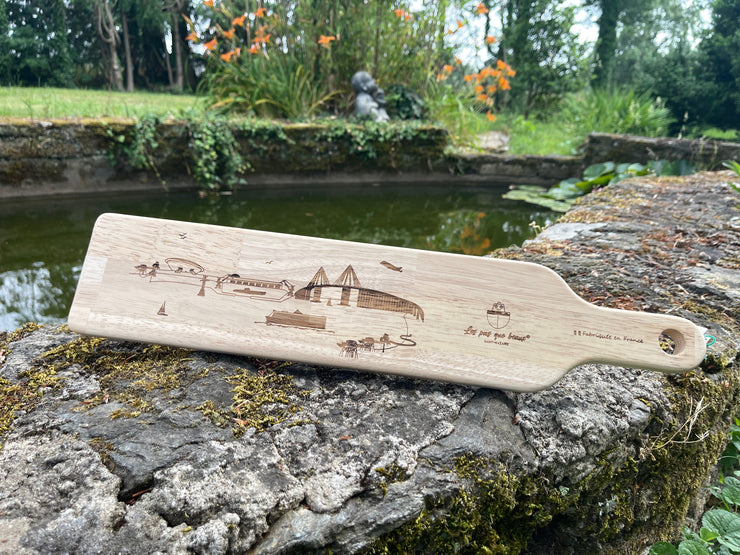 Planche apéritive Les Pas Que Beaux - Saint-Nazaire en bois Longue