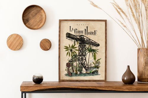 La Grue Noire de Nantes, illustration de Geoffrey Berniolle