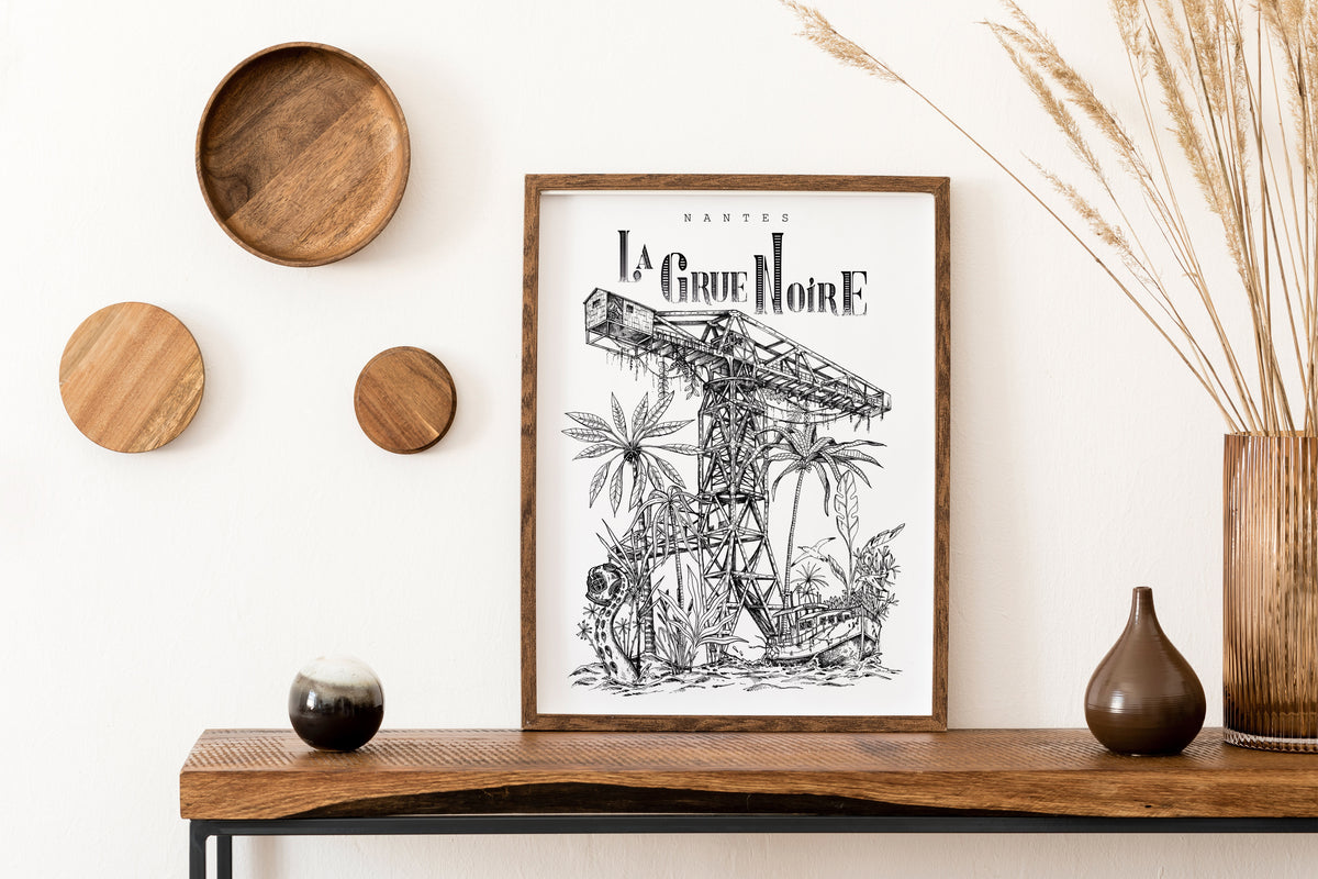 La Grue Noire de Nantes, illustration de Geoffrey Berniolle
