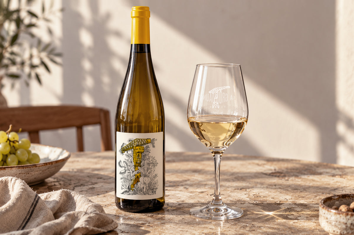 Les six verres à vin La Grue Jaune - Nantes
