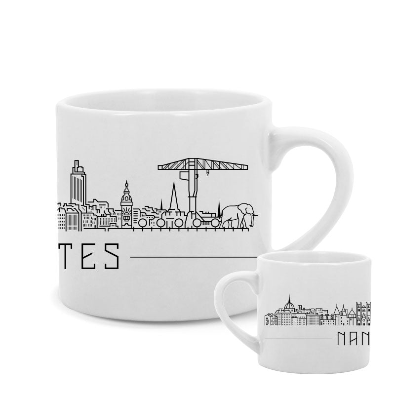 Mini-mug skyline de Nantes