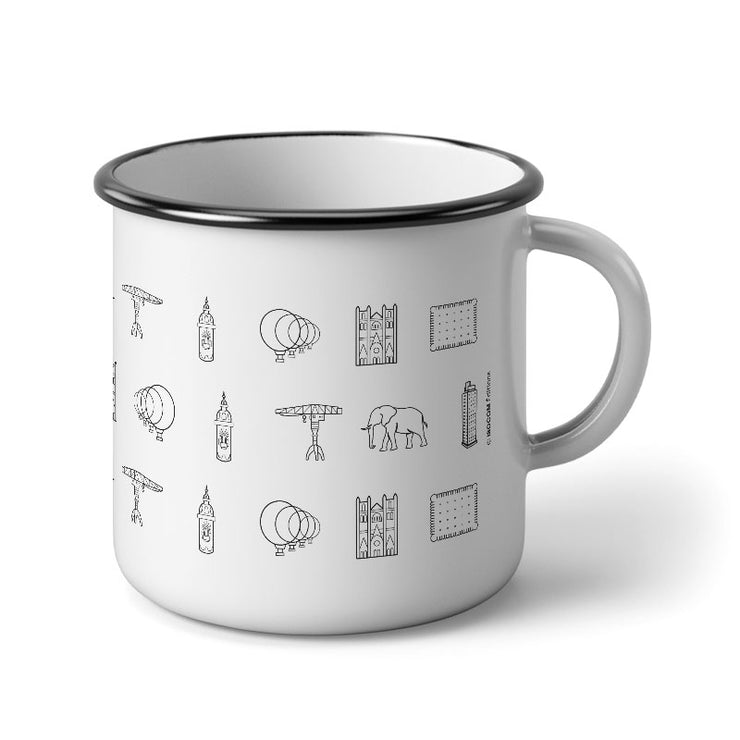 Tasse émaillée Nantes Pictogrammes