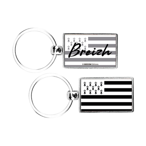 Porte-clés drapeau breton