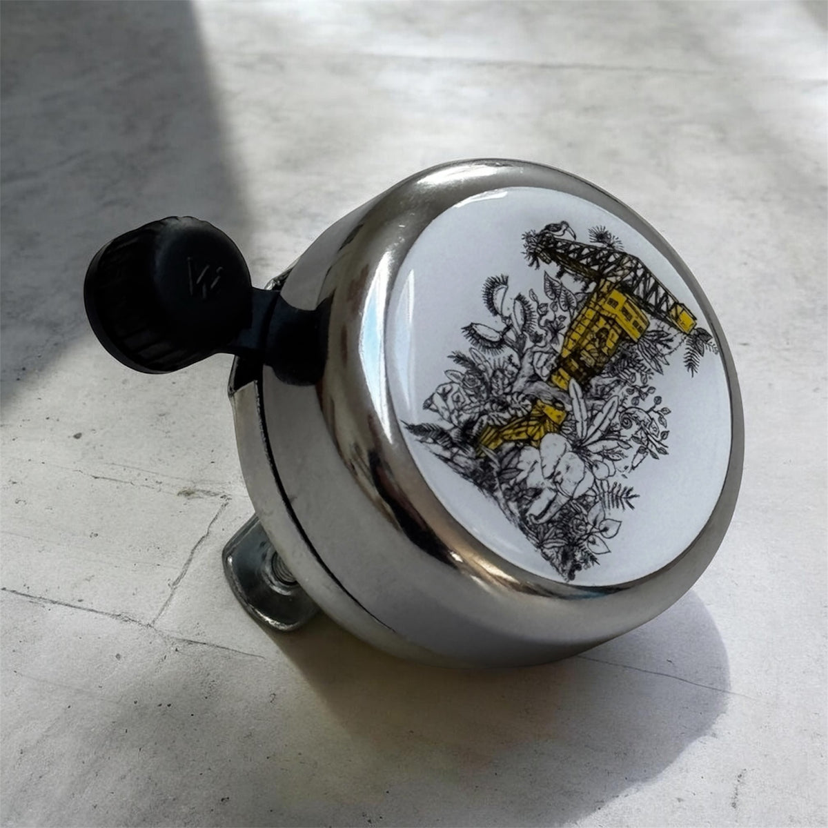 Sonnette de vélo La Grue Jaune Jungle