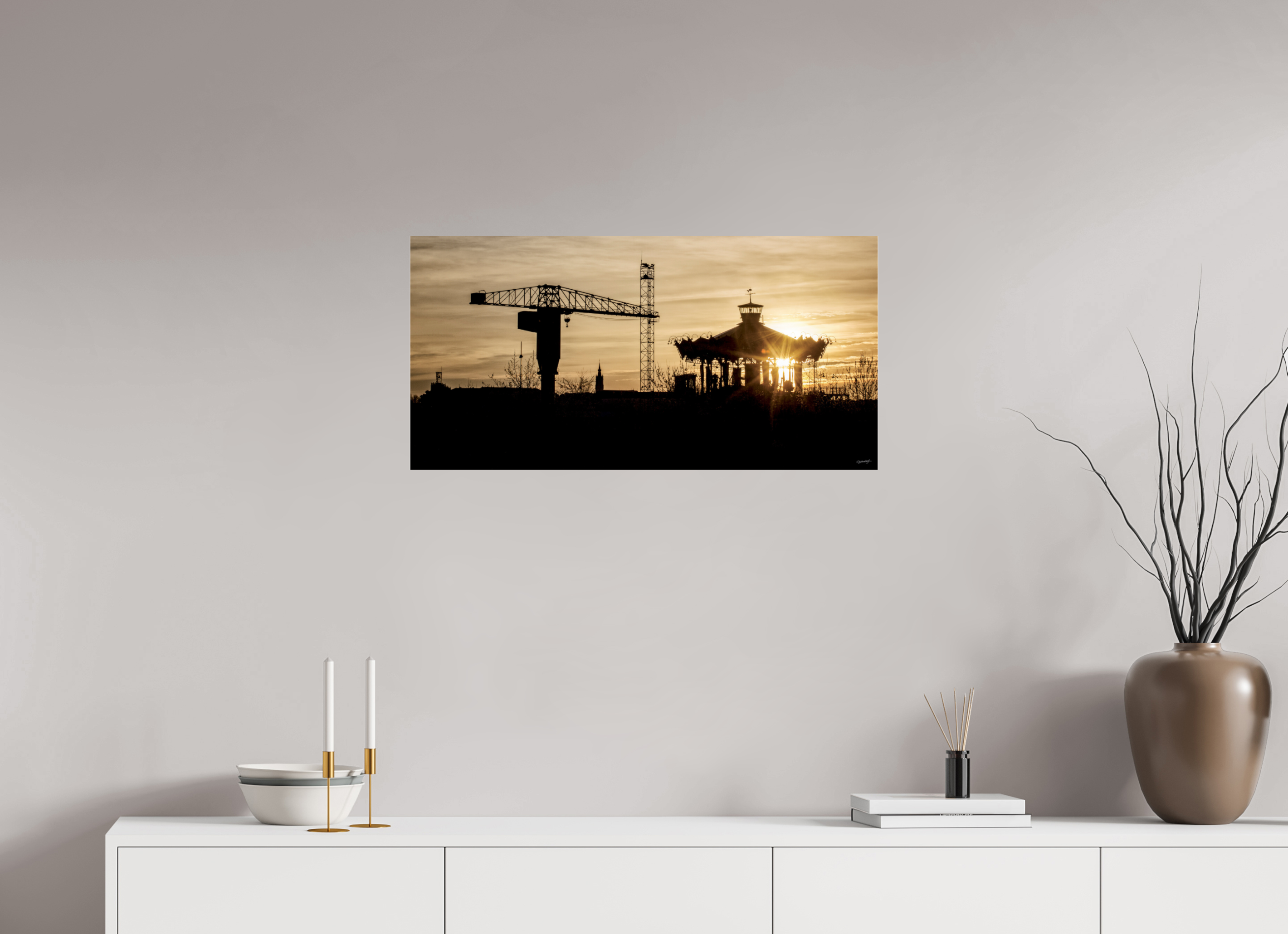 80 x 40 cm, TIRAGE PHOTO SOUS PLEXI A CONTRE-JOUR - Nantes