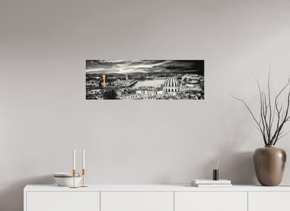 90 x 30 cm, TIRAGE PHOTO SOUS PLEXI MAT BON PORT ET LA GRUE JAUNE - Nantes