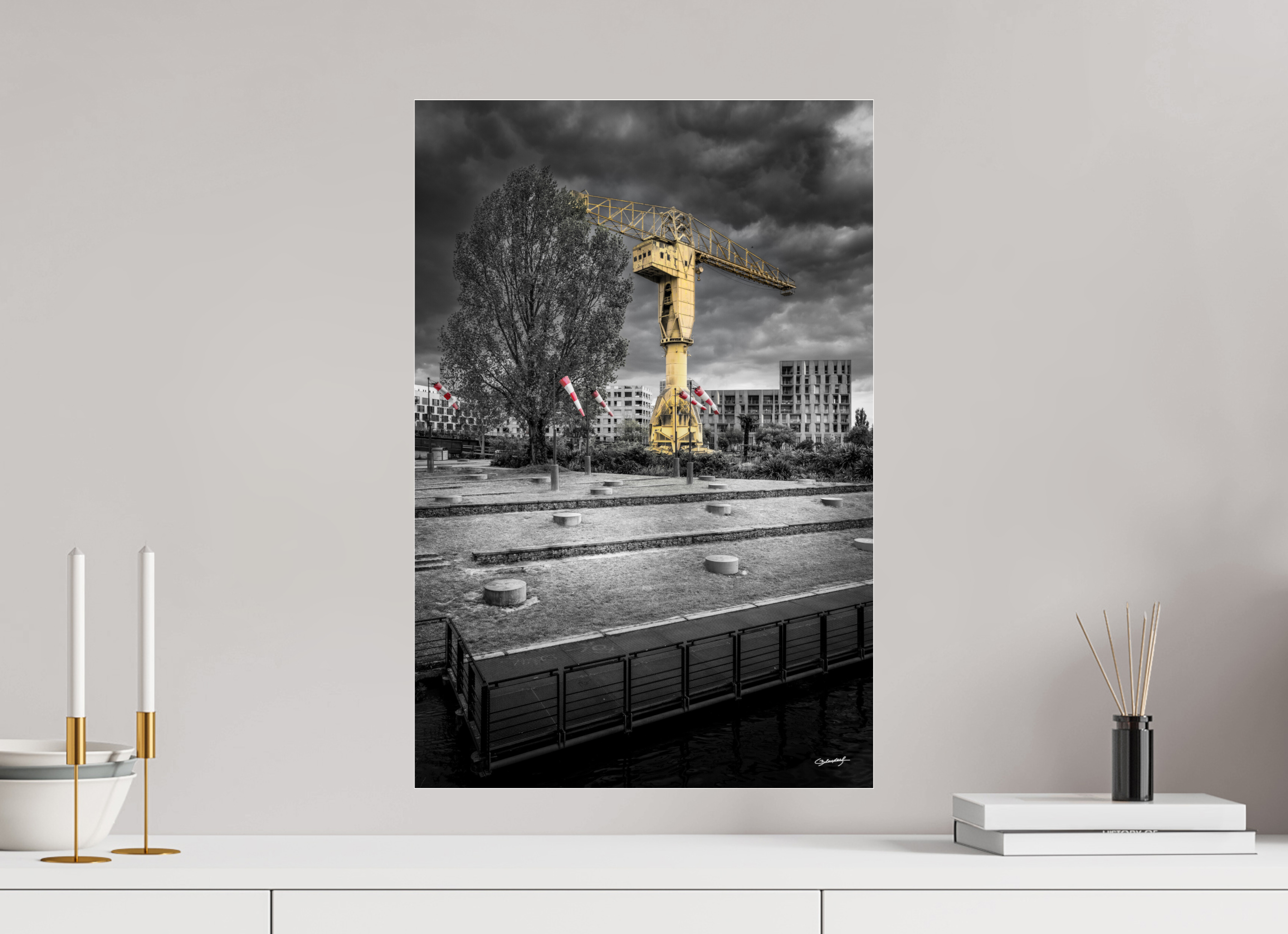 40 x 60 cm, TIRAGE PHOTO SOUS PLEXI BRILLANT MANCHES À AIR - Nantes