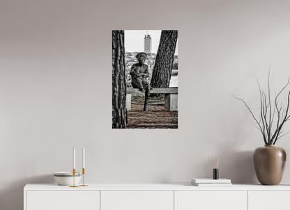 50 x 75 cm, TIRAGE PHOTO SOUS PLEXI JULES VERNE ENFANT - Nantes