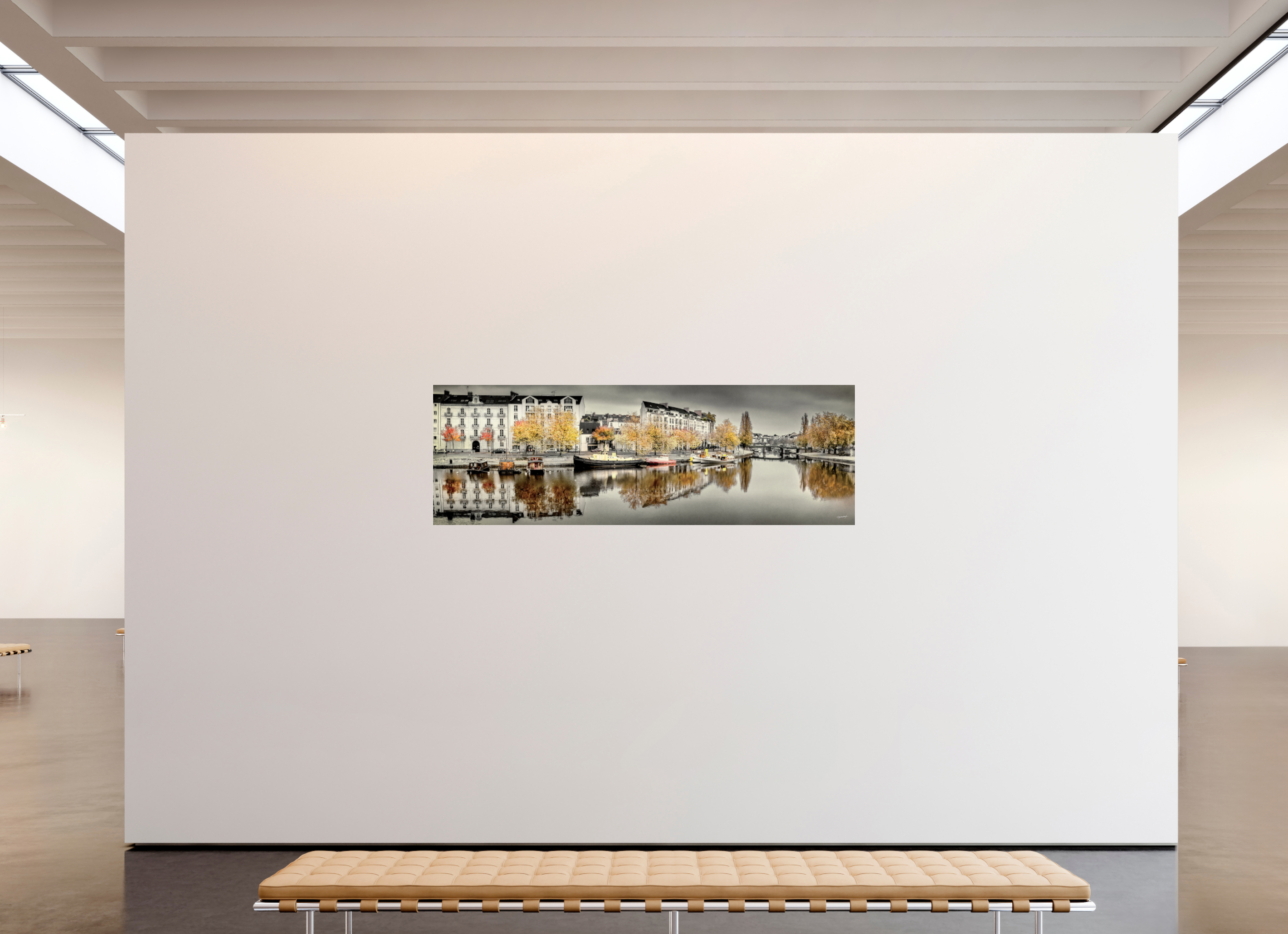 210 x 70 cm, TIRAGE PHOTO SOUS PLEXI BRILLANT BASSIN CEINERAY - Nantes