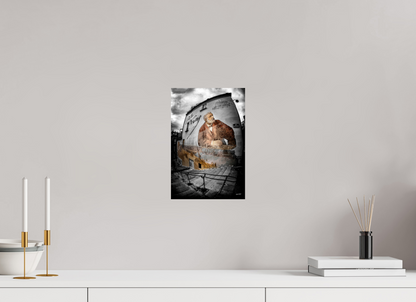 20 x 30 cm, TIRAGE PHOTO CONTRECOLLÉ SUR SUPPORT ALUMINIUM FRESQUE JULES VERNE - Nantes