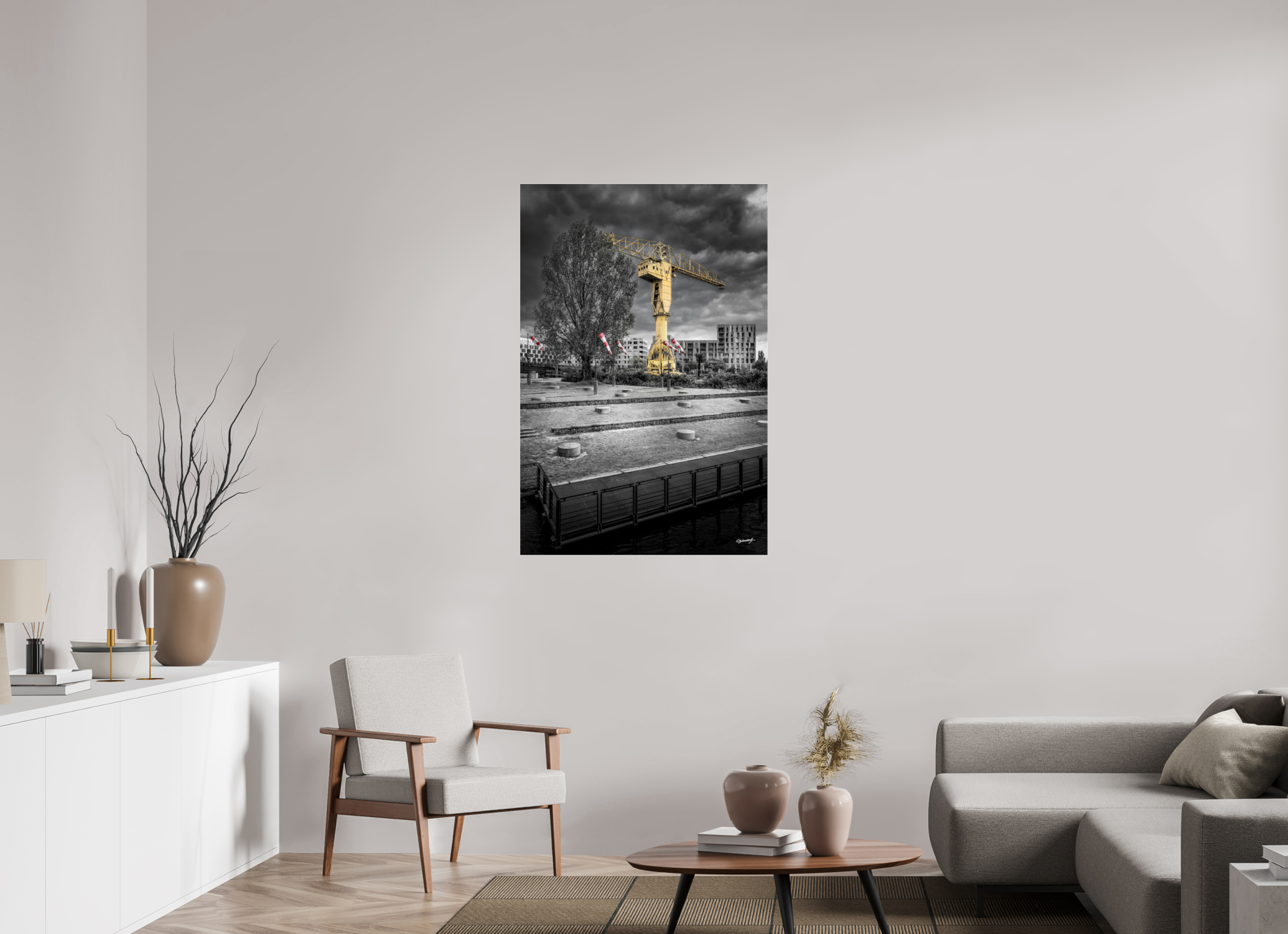 80 x 120 cm, TIRAGE PHOTO SOUS PLEXI BRILLANT MANCHES À AIR - Nantes