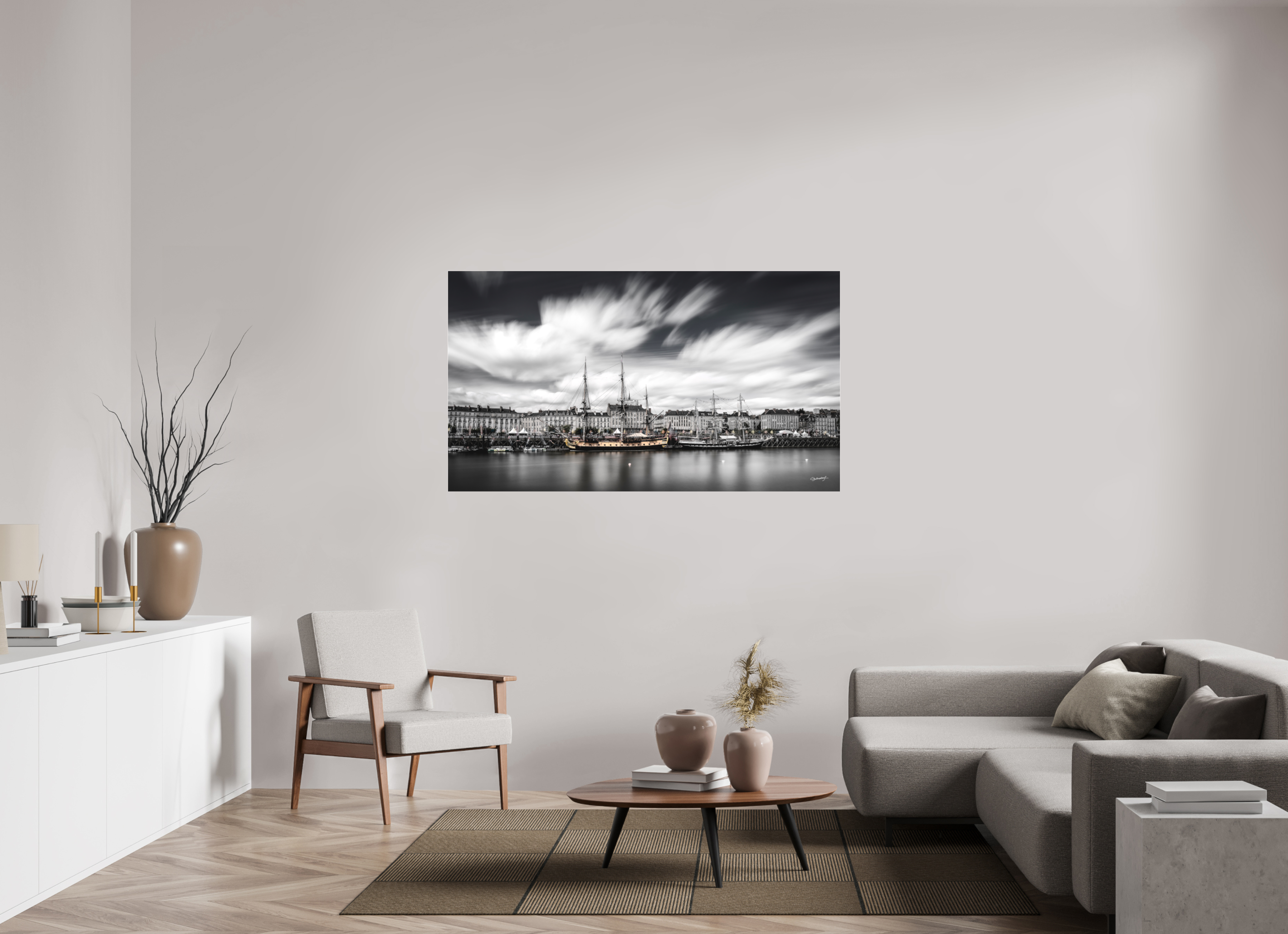160 x 90 cm, TIRAGE PHOTO SOUS PLEXI MAT DEBORD DE LOIRE