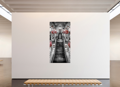 110 x 220 cm, TIRAGE PHOTO SOUS PLEXI BRILLANT POMMERAYE À NOËL - Nantes