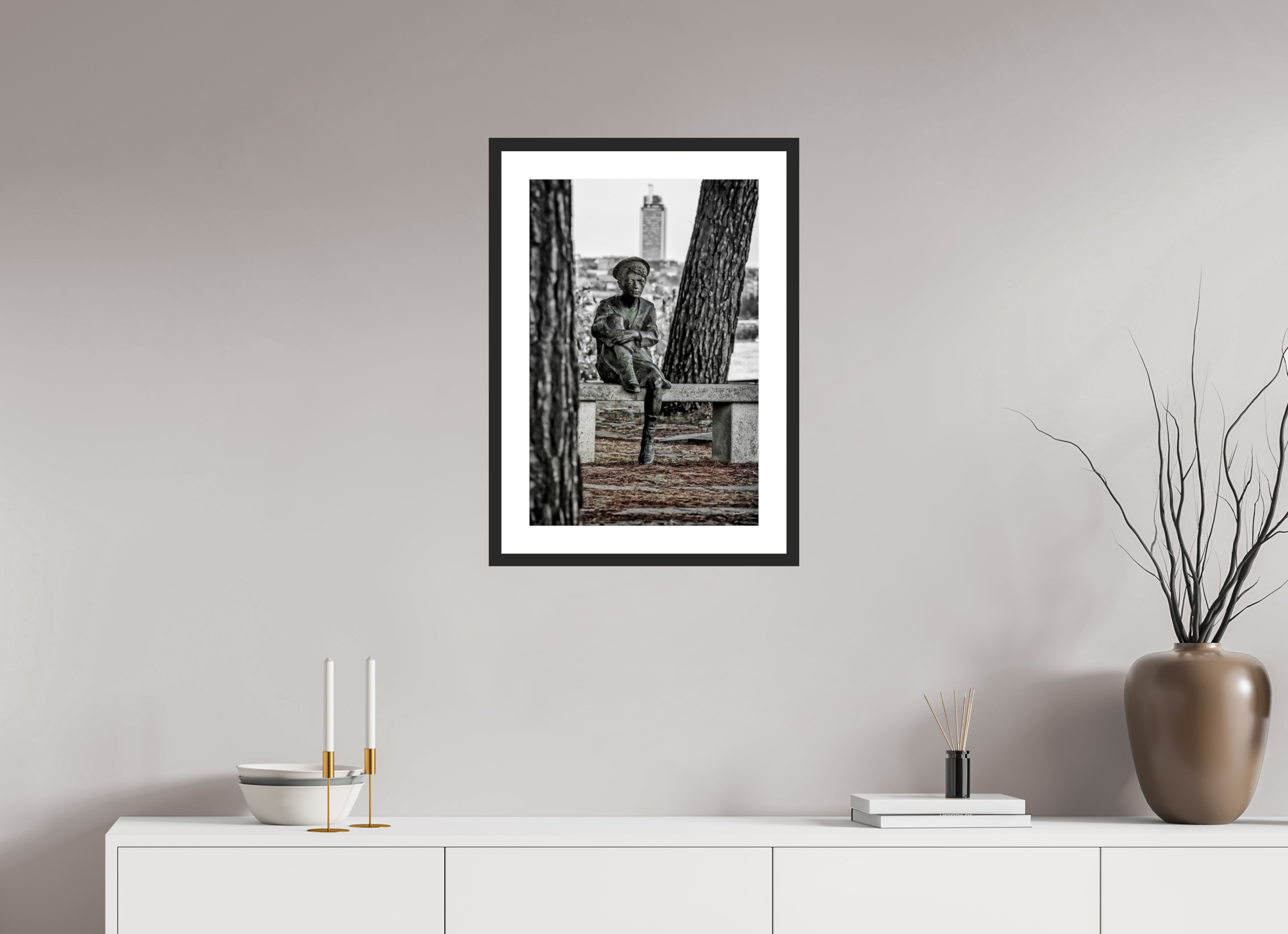 40 x 60 cm, CADRE GALERIE AVEC PASSE-PARTOUT JULES VERNE ENFANT - Nantes