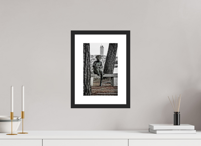 20 x 30 cm, CADRE GALERIE AVEC PASSE-PARTOUT JULES VERNE ENFANT - Nantes