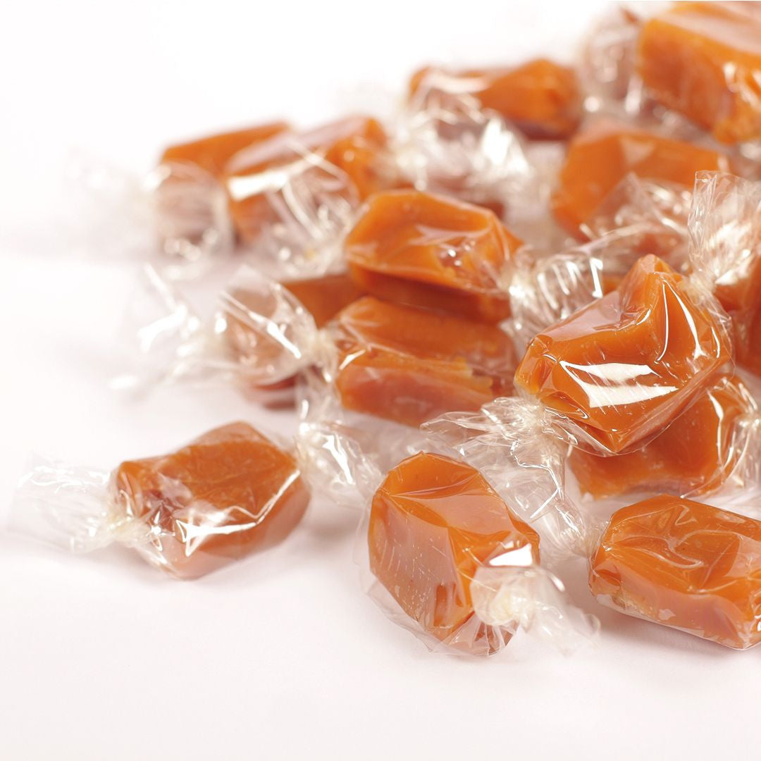 Boite ronde bois caramels au beurre salé