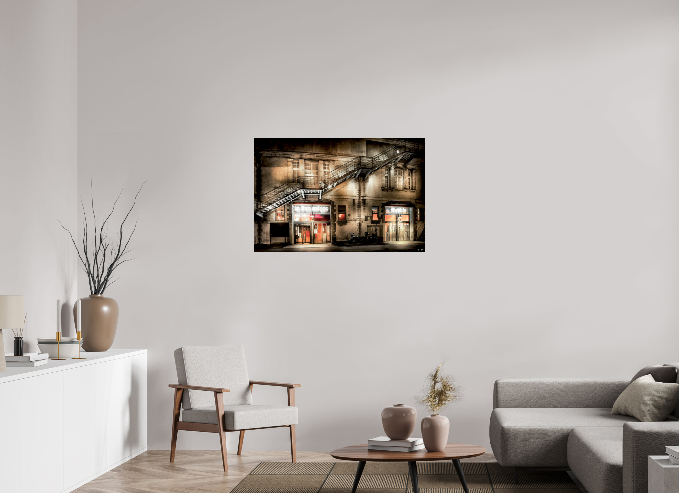 105 x 70 cm, TIRAGE PHOTO SOUS PLEXI BRILLANT LIEU UNIQUE - Nantes