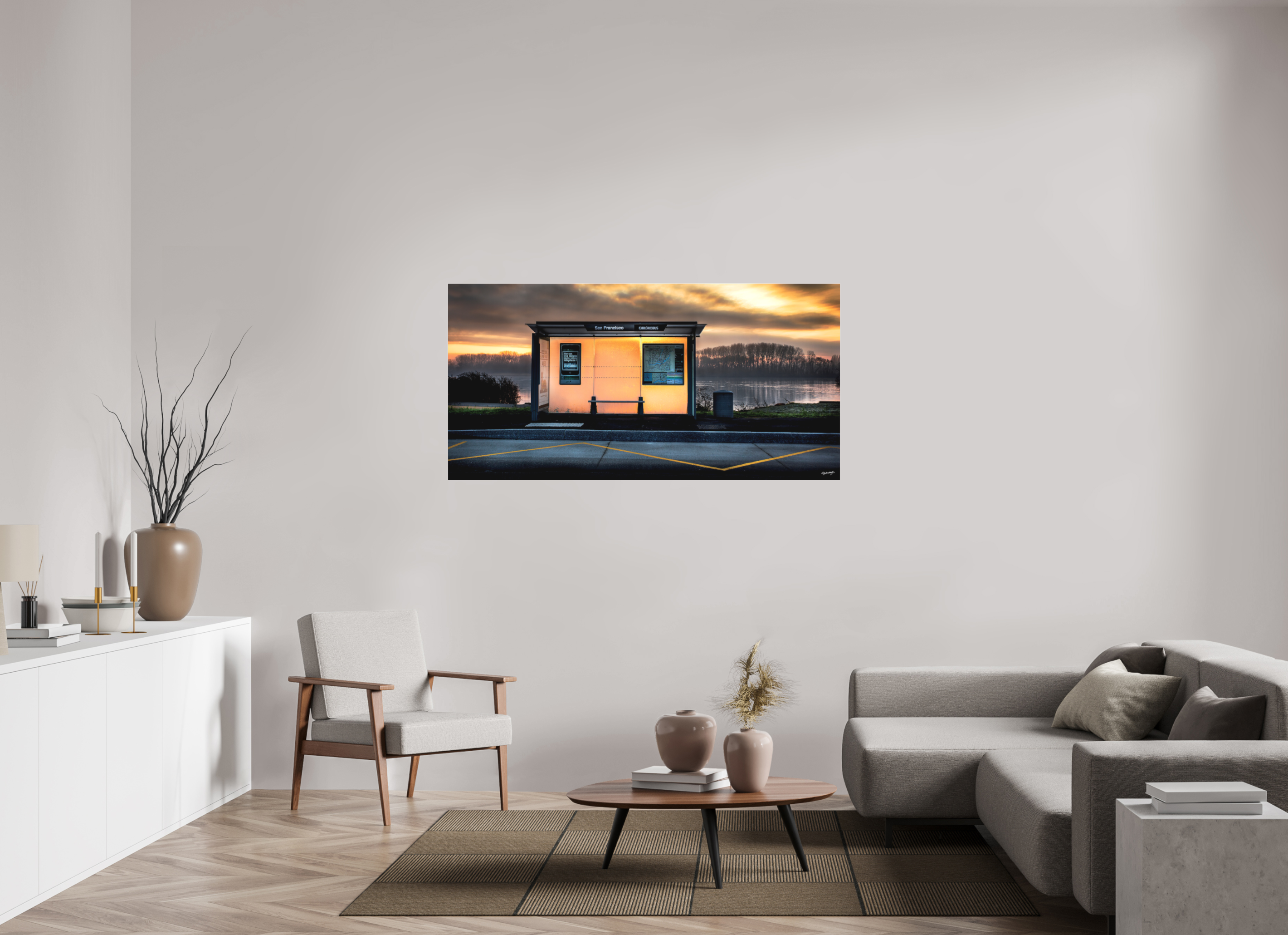 160 x 80 cm, TIRAGE PHOTO SOUS PLEXI MAT SAN FRANCISCO - Nantes