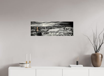 90 x 30 cm, TIRAGE PHOTO SOUS PLEXI BRILLANT BON PORT ET LA GRUE JAUNE - Nantes