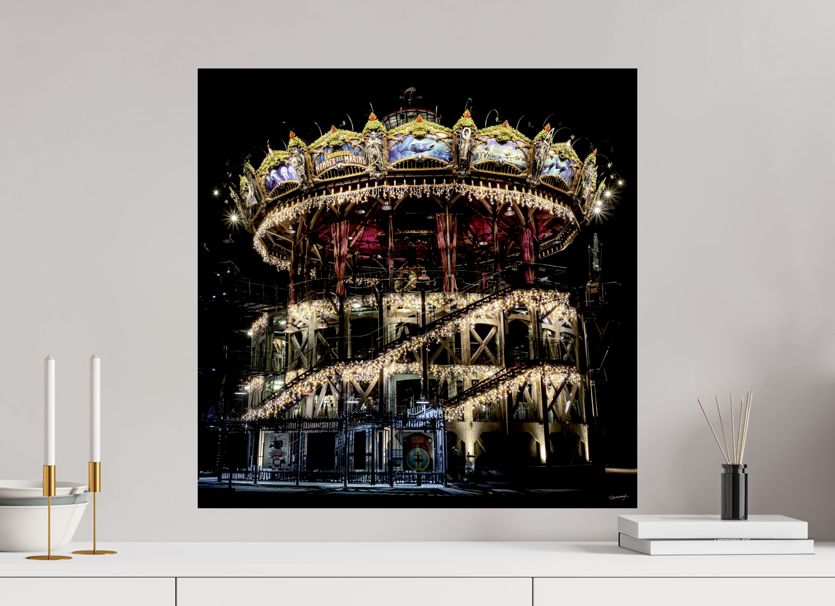 60 x 60 cm, TIRAGE PHOTO SUR FUJI CRYSTAL DP II MANÈGE - Nantes