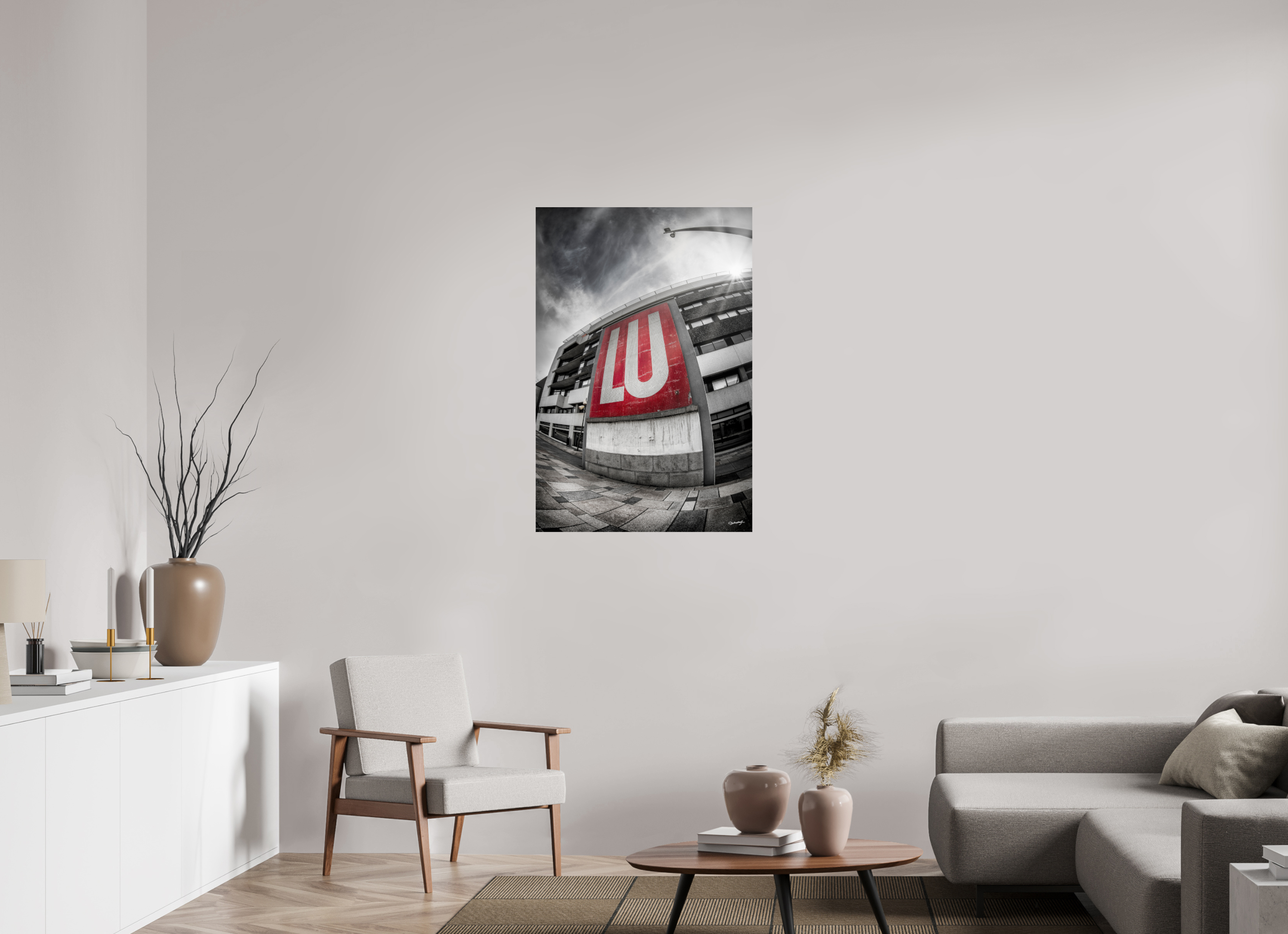 70 x 105 cm, TIRAGE PHOTO CONTRECOLLÉ SUR SUPPORT ALUMINIUM LU - Nantes