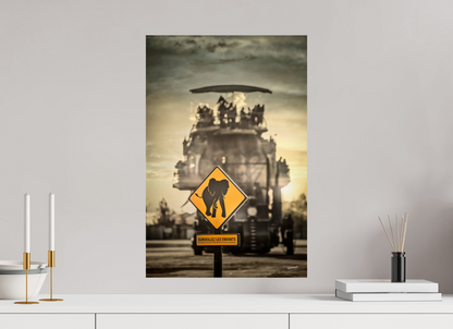 40 x 60 cm, TIRAGE PHOTO CONTRECOLLÉ SUR SUPPORT ALUMINIUM SURVEILLEZ LES ENFANTS - Nantes