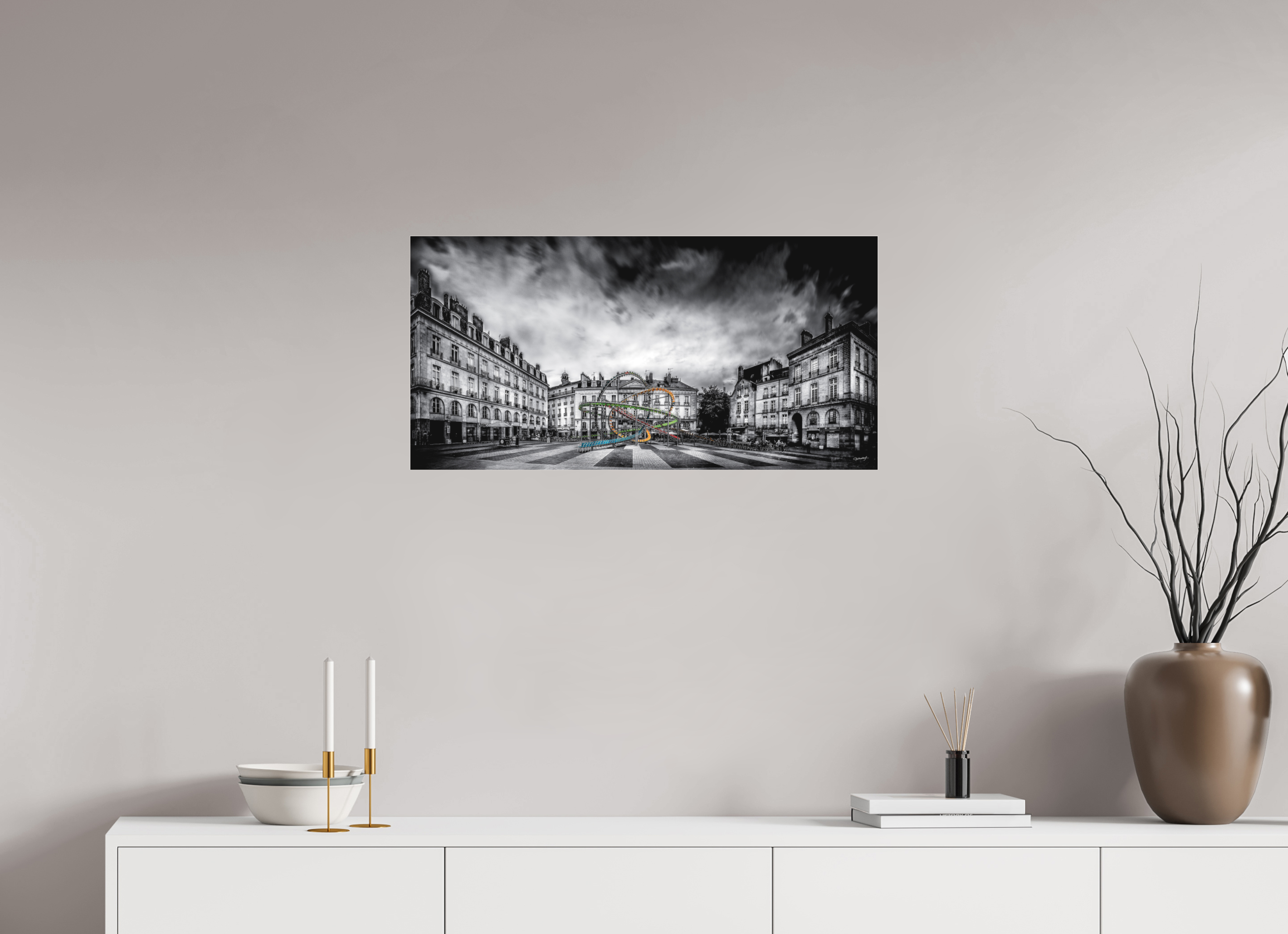 80 x 40 cm, TIRAGE PHOTO SOUS PLEXI MAT LE VOYAGE DE BOUFFAY - Nantes