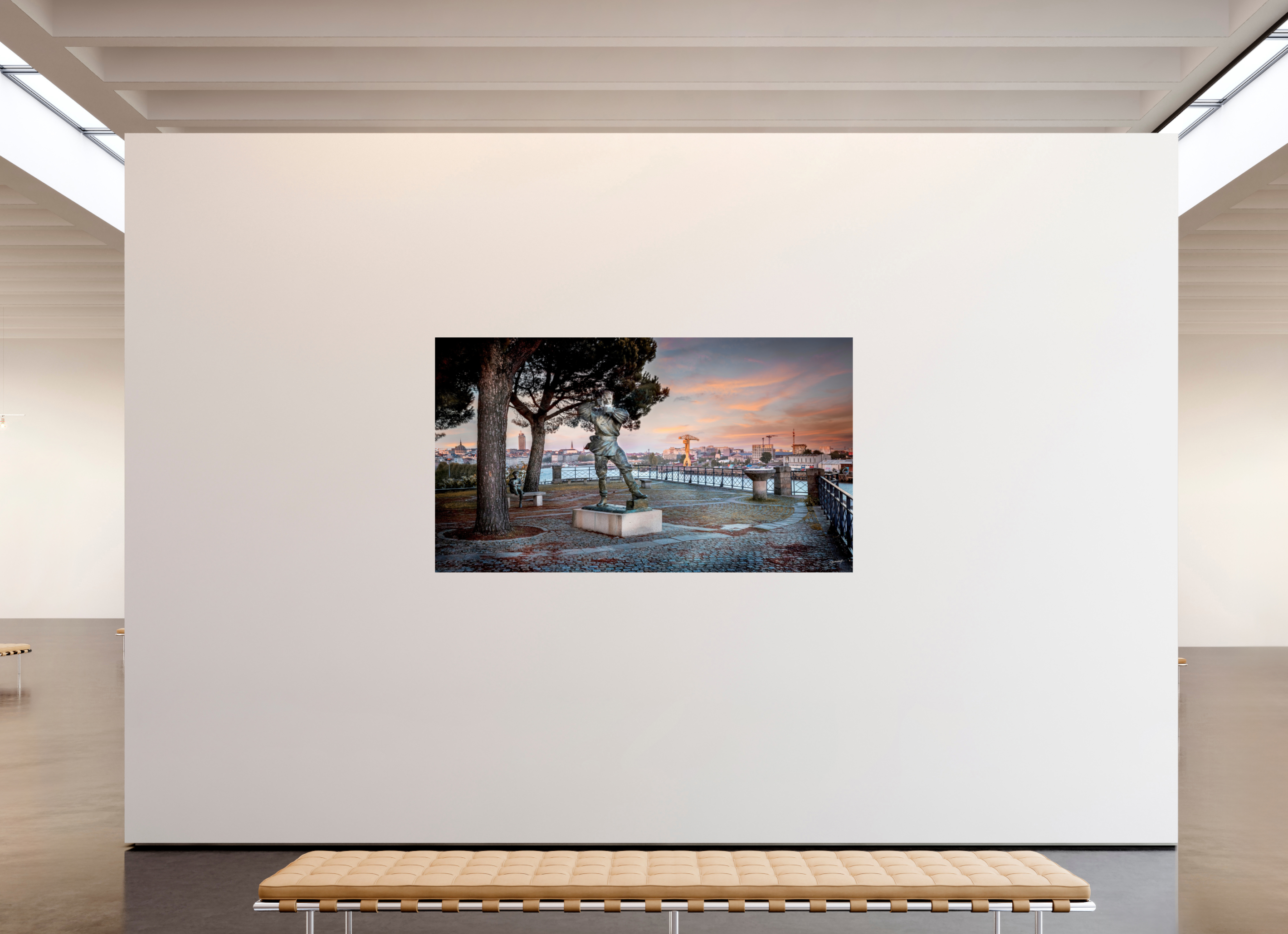 208 x 117 cm, TIRAGE PHOTO CONTRECOLLÉ SUR SUPPORT ALUMINIUM Jules Verne et Nemo