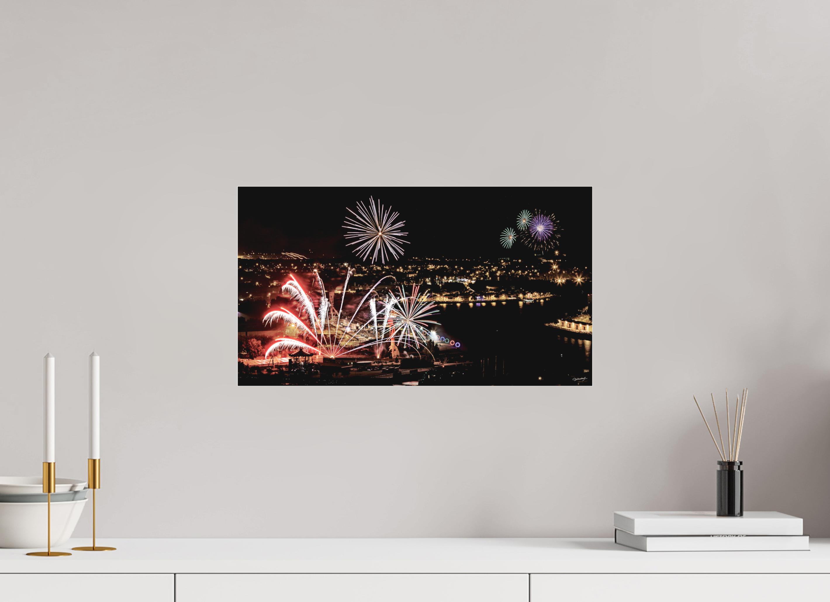 48 x 27 cm, TIRAGE PHOTO SOUS PLEXI MAT 14 JUILLET - Nantes