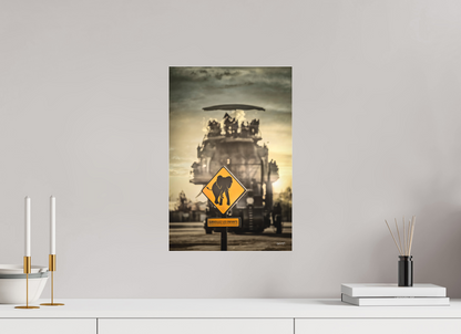 30 x 45 cm, TIRAGE PHOTO SOUS PLEXI MAT SURVEILLEZ LES ENFANTS - Nantes