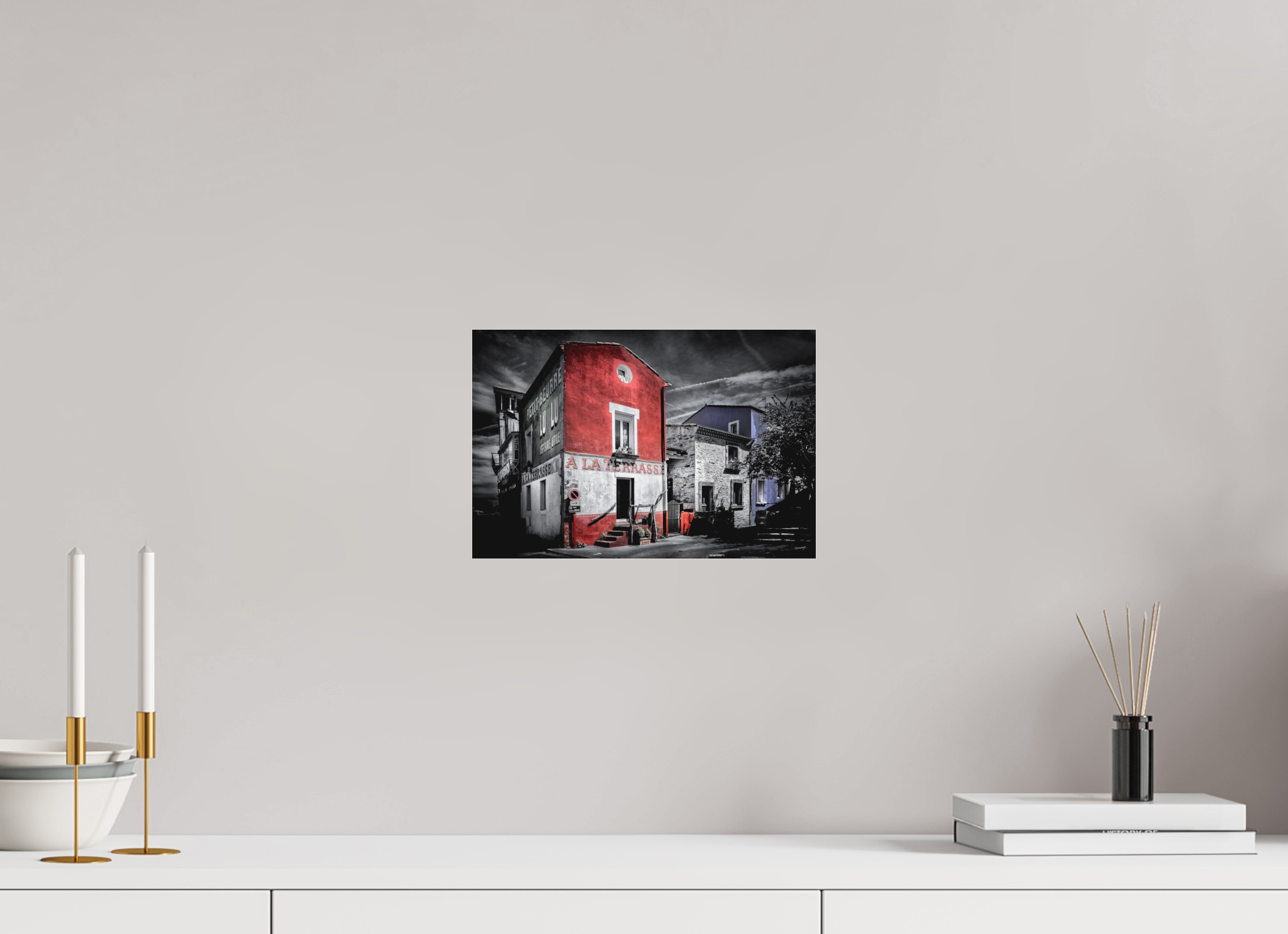 30 x 20 cm, TIRAGE PHOTO SOUS PLEXI MAT A LA TERRASSE TRENTEMOULT - Nantes