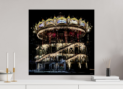 60 x 60 cm, TIRAGE PHOTO CONTRECOLLÉ SUR SUPPORT ALUMINIUM MANÈGE - Nantes