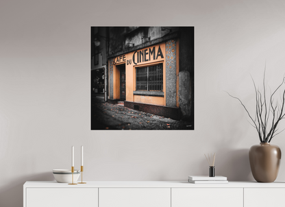 80 x 80 cm, TIRAGE PHOTO SOUS PLEXI MAT CAFÉ DU CINÉMA - Nantes
