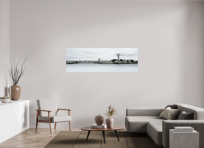 180 x 60 cm, TIRAGE PHOTO SOUS PLEXI BRILLANT SKYLINE - Nantes