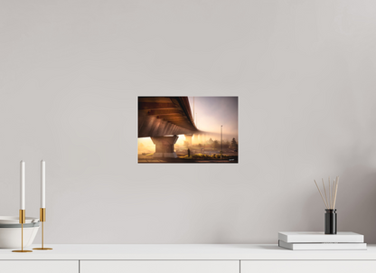 30 x 20 cm, TIRAGE PHOTO SOUS PLEXI MAT SOUS LE PONT - Nantes