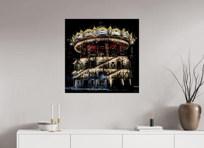 80 x 80 cm, TIRAGE PHOTO CONTRECOLLÉ SUR SUPPORT ALUMINIUM MANÈGE - Nantes