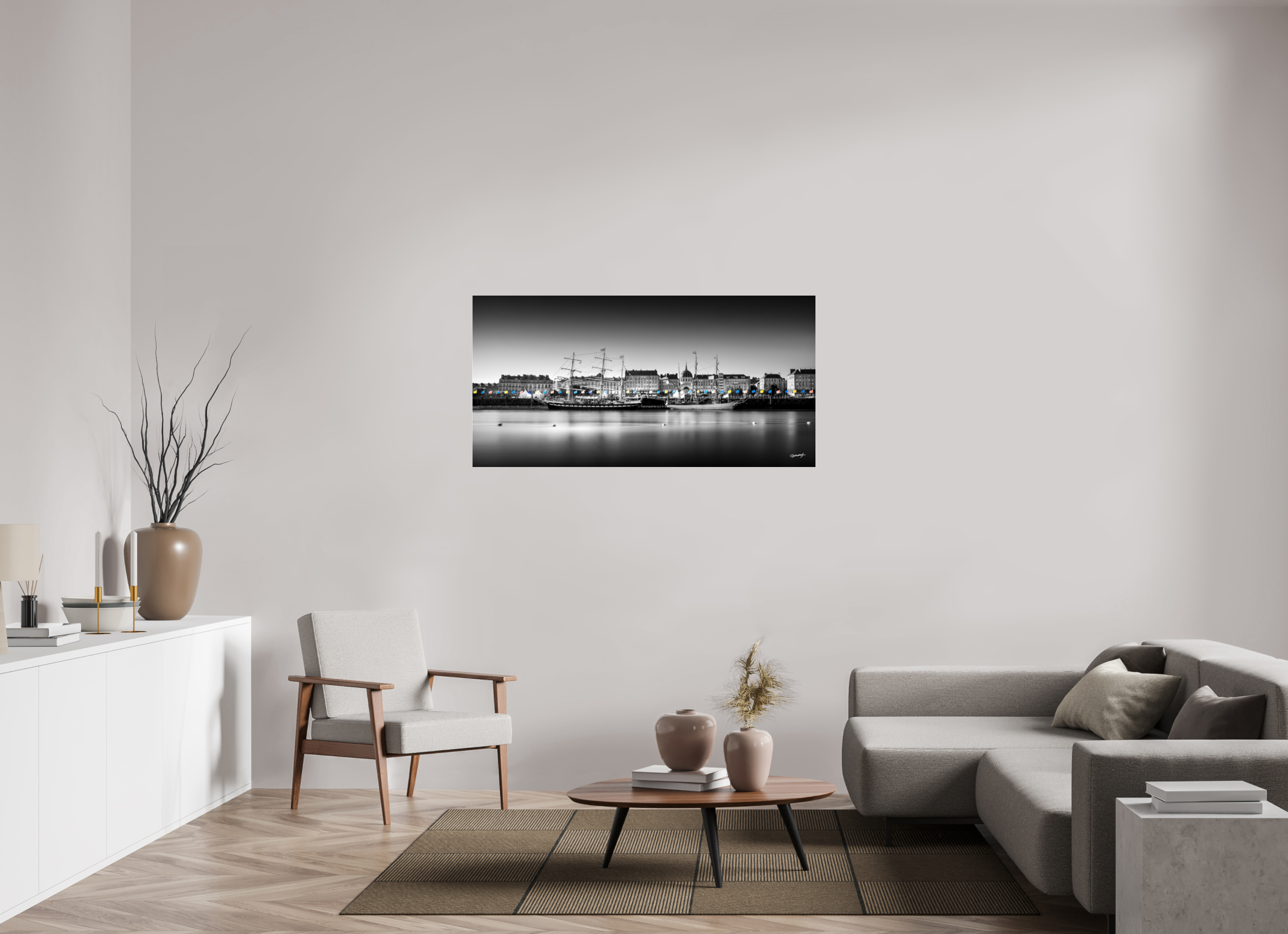 140 x 70 cm, TIRAGE PHOTO SOUS PLEXI BRILLANT DEDORDS II LOIRE - Nantes