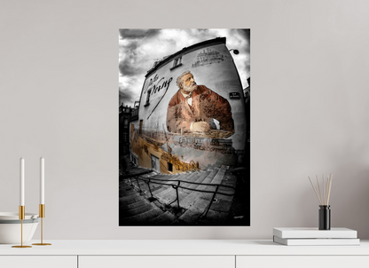 40 x 60 cm, TIRAGE PHOTO CONTRECOLLÉ SUR SUPPORT ALUMINIUM FRESQUE JULES VERNE - Nantes