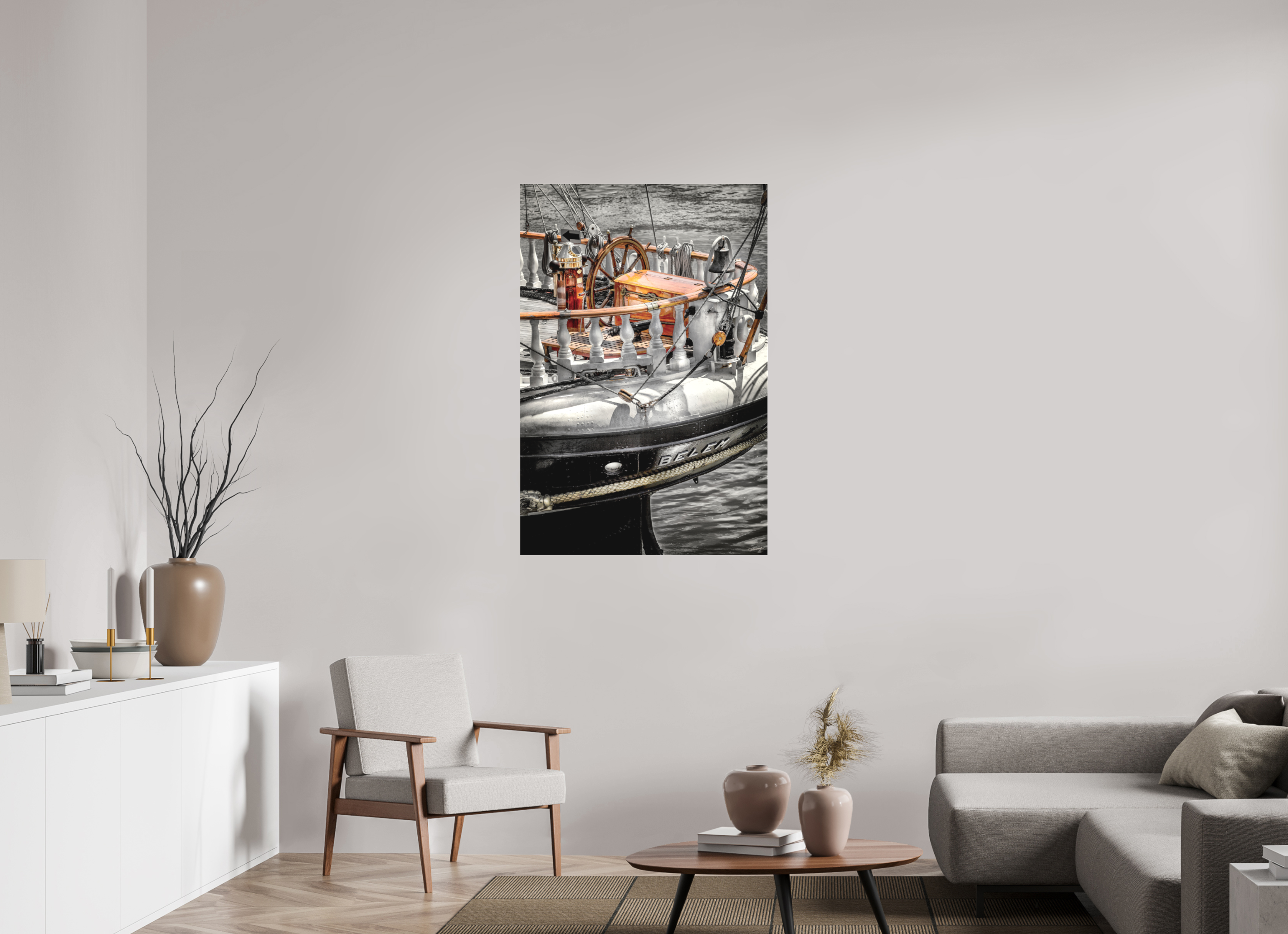 80 x 120 cm, TIRAGE PHOTO SOUS PLEXI MAT LA POUPE DU BELEM - Nantes