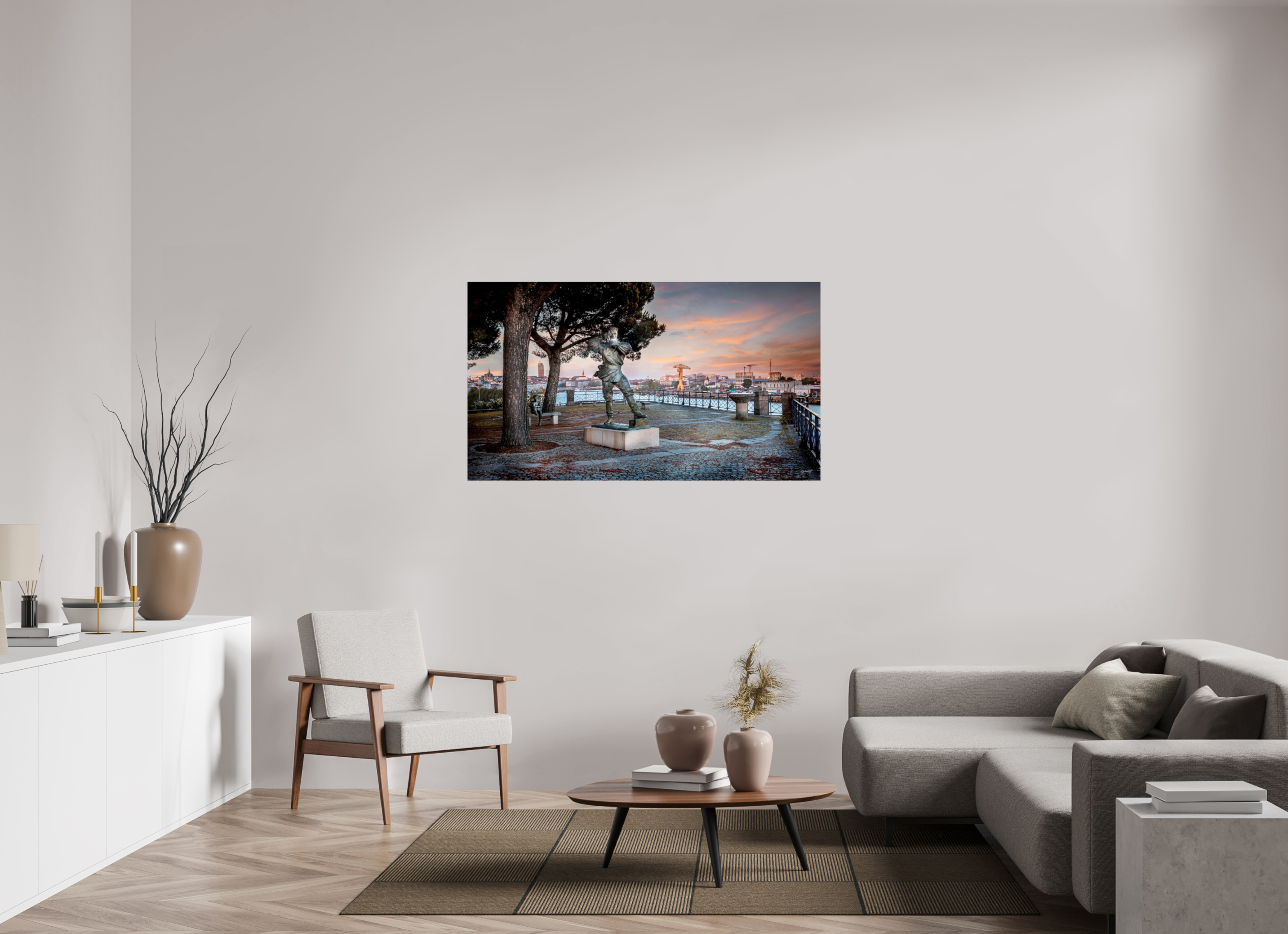 144 x 81 cm, TIRAGE PHOTO CONTRECOLLÉ SUR SUPPORT ALUMINIUM Jules Verne et Nemo